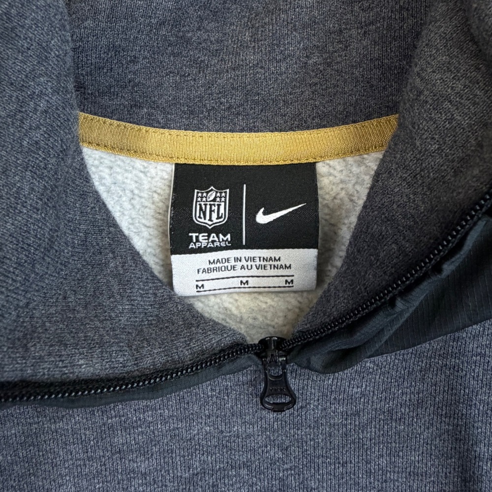 Nike Green Bay Packers Hoodie Mens Medium Grey NFL Football Pullover - Picture 6 of 10